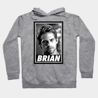 Paul Walker - Brian - Portrait retro Hoodie